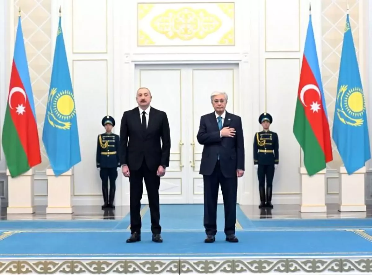 Azerbaycan Cumhurbaşkanı Aliyev, Kazak mevkidaşı Tokayev ile görüştü