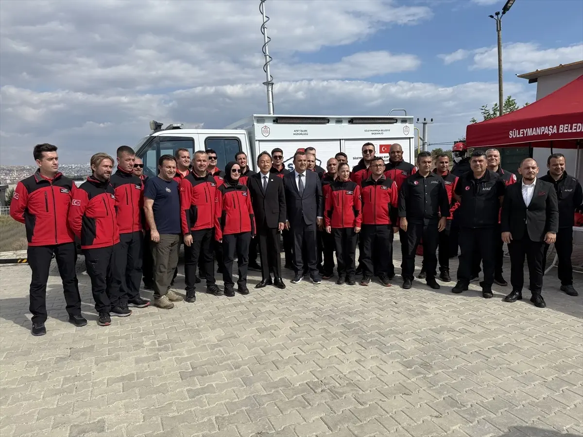 japonyanin ankara buyukelciliginden tekirdaga arama kurtarma araci destegi tLmTBirl