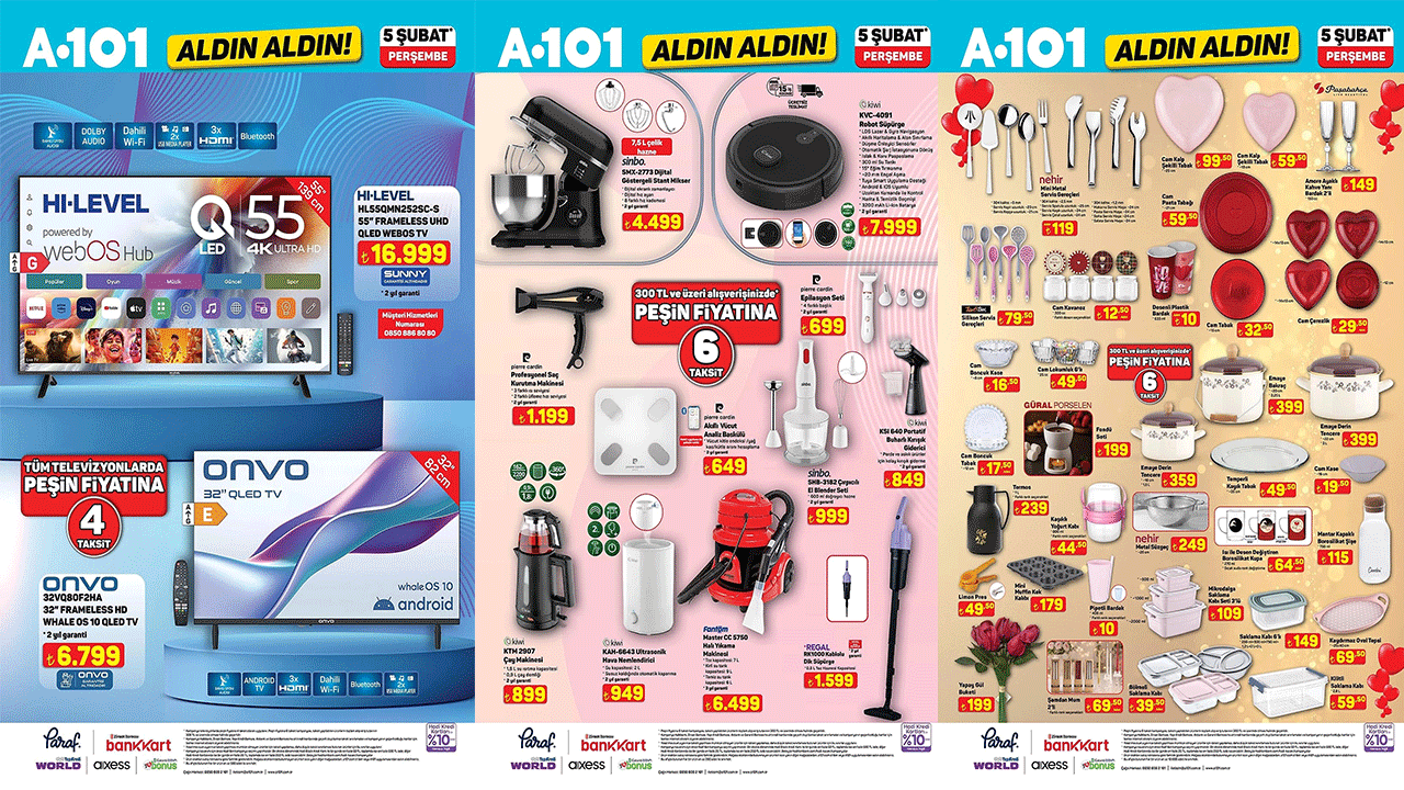 A101'e Robot Süpürge geliyor! A101 05 Şubat 2026 Perşembe aktüel ürünler kataloğu!