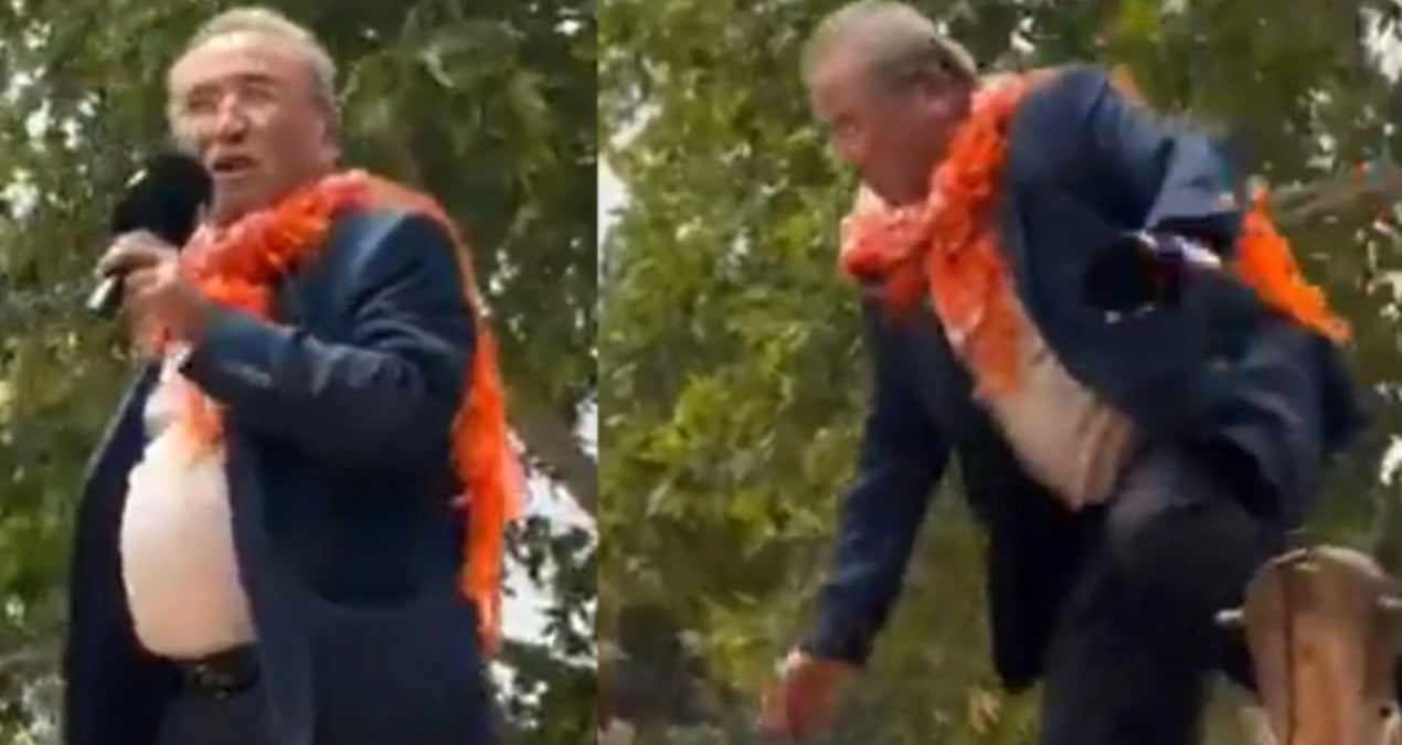 Eski Varsak Belediye Başkanı Hüseyin Ayanoğlu Deve Üzerinden Düşerek Gündeme Geldi