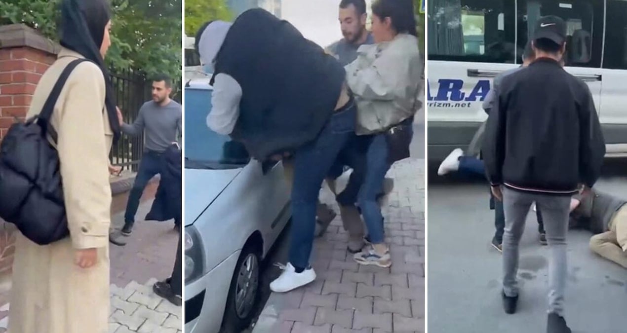 Okula Giden Çocukları Takip Eden Şüpheli Mahalleli Tarafından Dövüldü