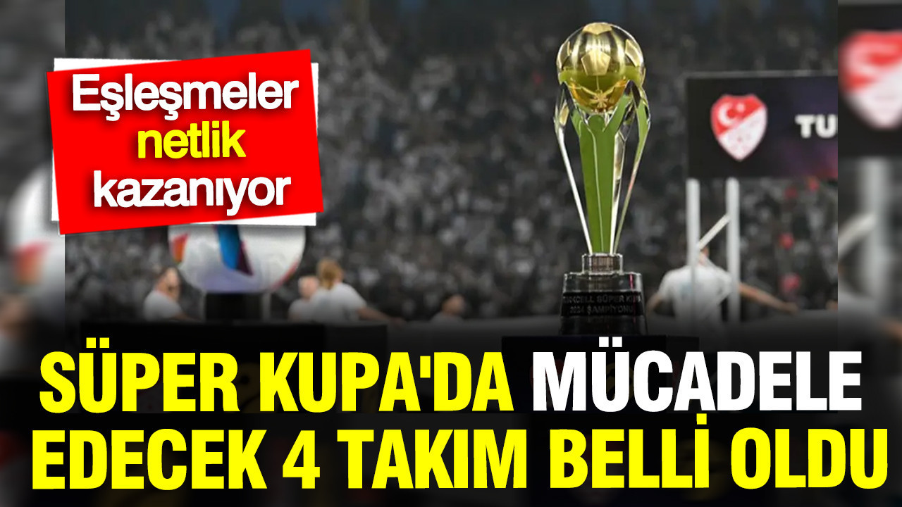 Süper Kupa’da Yarışacak Takımlar Belli Oldu: Eşleşmeler Açıklandı