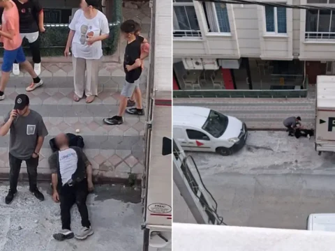 Arnavutkoyde akil almaz anlar kafasini defalarca kamyonet kasasina vurup kendisini bayiltti fhAWGIYu